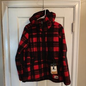 The North Face Women’s Campshire 1/4 Zip TNF Red Plaid Pullover Jacket